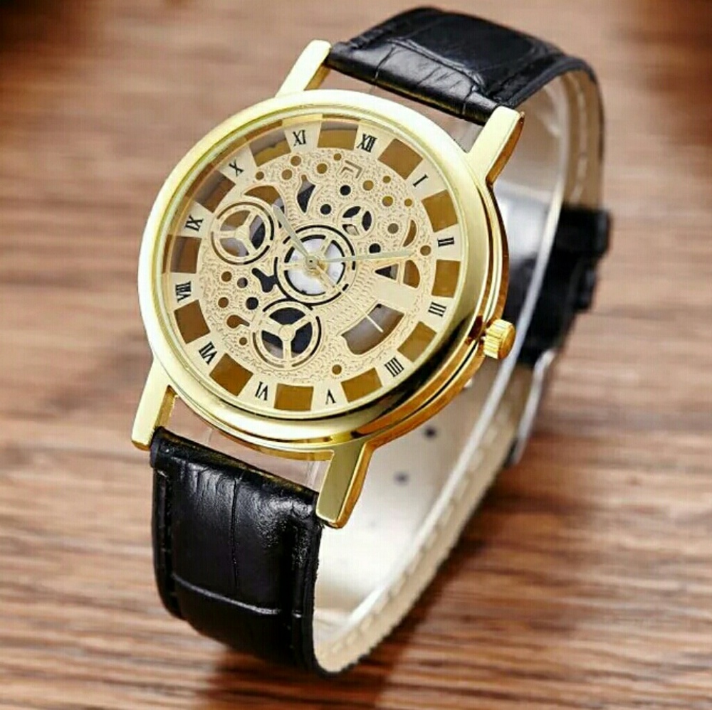 ● 2 / $15 ●  NWT MEN'S SKELETON WATCH - Picture 4 of 6